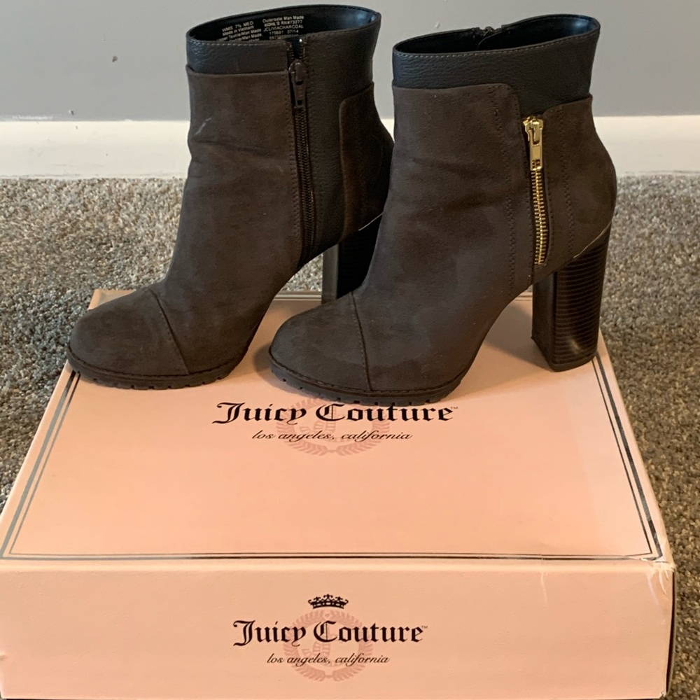 Juicy Couture Gray Booties - SIZE 8